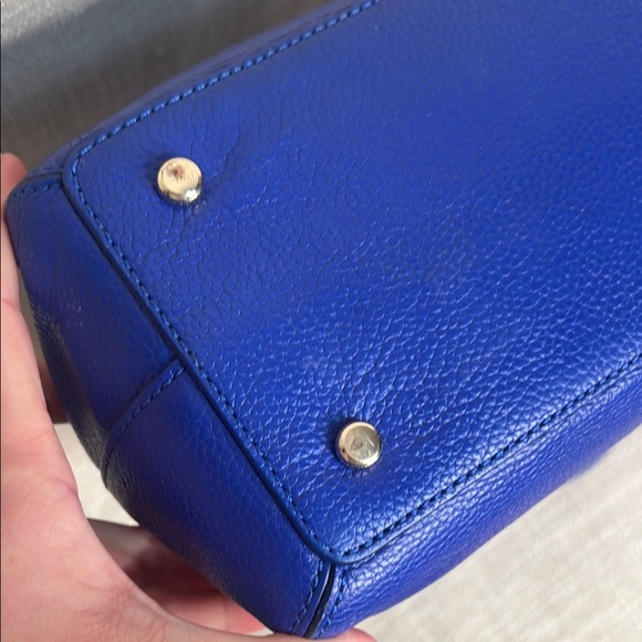 Kate Spade Maise Blue Bow Satchel Bag with Gold Hardware - Picture 7 of 10